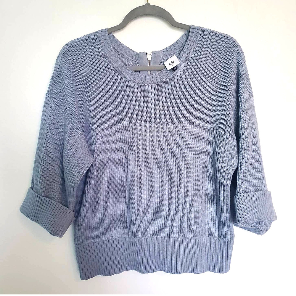 Cabi Fair Play Reversible Knit Sweater 3522 Size Medium
